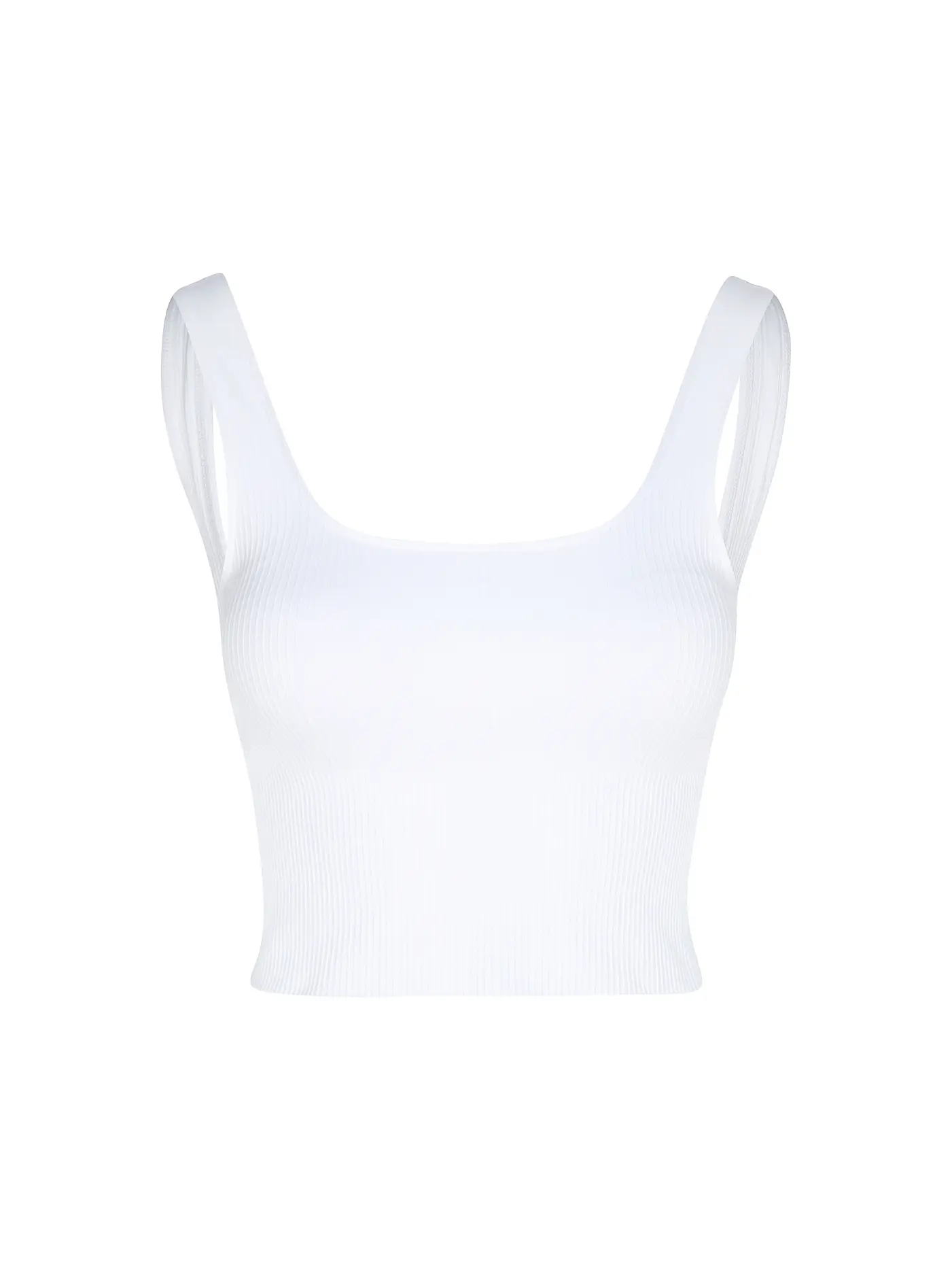 AIM'N | Damen Top Ribbed Seamless | weiss